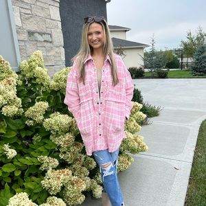 Poopy Oversized Tweed Jacket